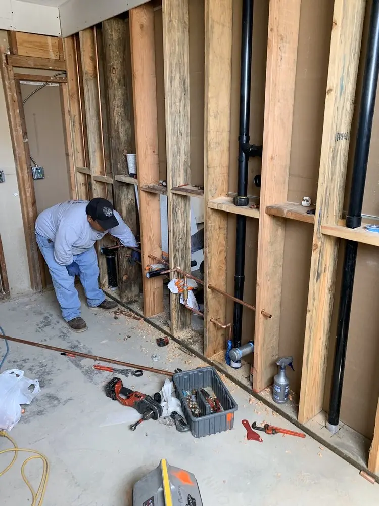 Commercial rough-in plumbing for Commercial Plumbing in Little Saigon